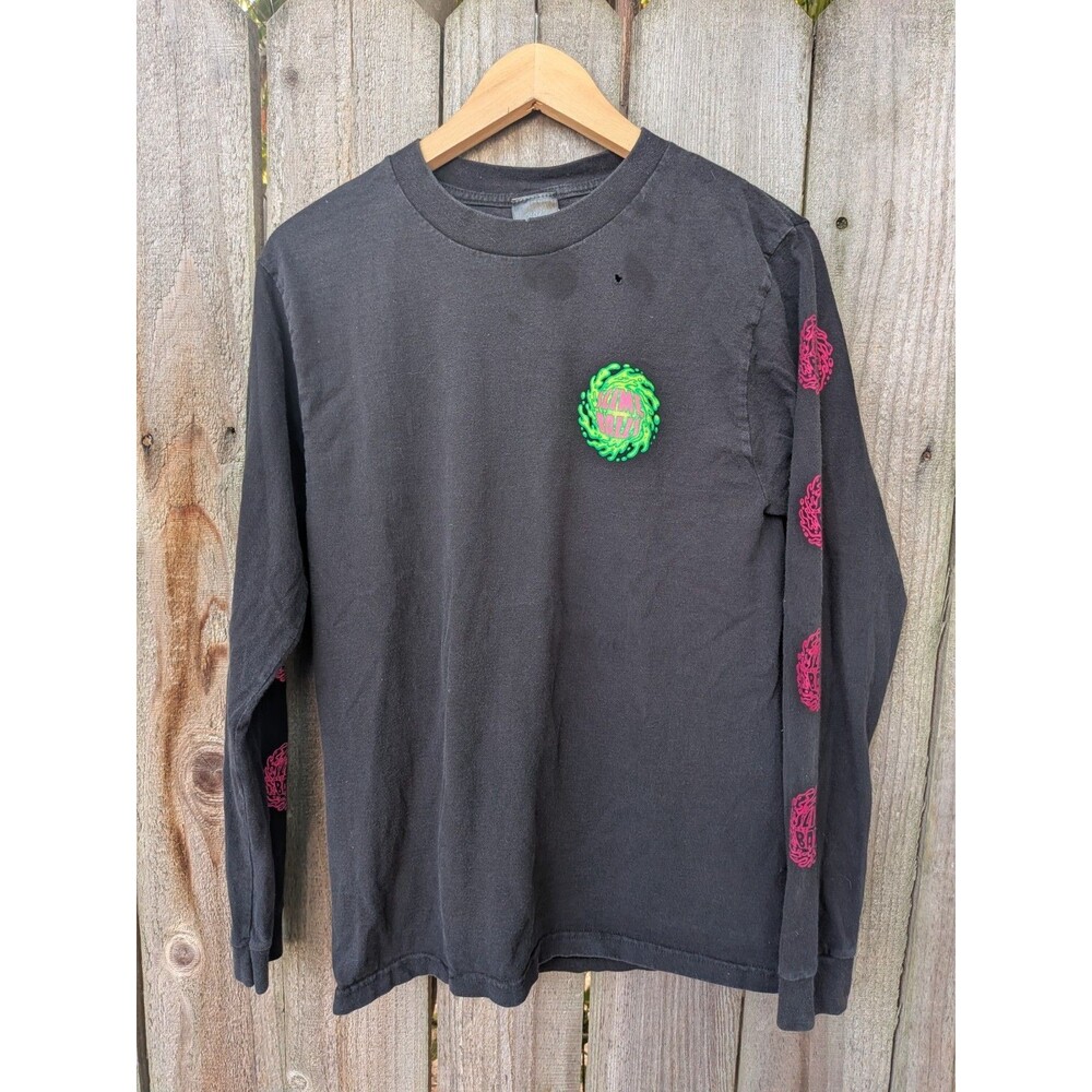 Santa Cruz SLIME BALLS SB LOGO LONG SLEEVE Skateboard T Shirt BLACK Small